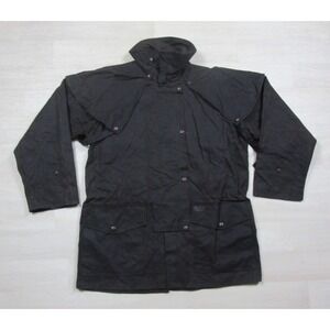 Vintage Outback Trading Company Saddle Jacket (M) Waxed Duster Trench Coat #2120